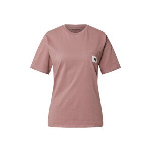 Carhartt WIP Póló  fáradt rózsaszín / fehér