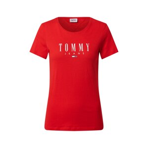 Tommy Jeans Póló  világospiros / fehér / tengerészkék