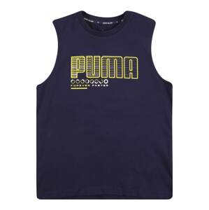 PUMA Póló 'Active Sports'  tengerészkék / sárga / fehér