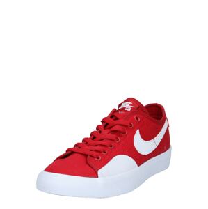 Nike SB Rövid szárú edzőcipők 'Blazer Court'  piros / fehér