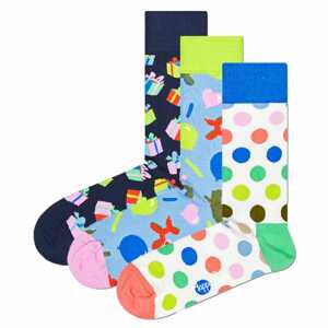 Happy Socks Zokni 'Happy Birthday'  vegyes színek / füstkék / fehér / tengerészkék