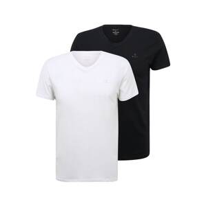 GANT Trikó és alsó póló  fekete / fehér