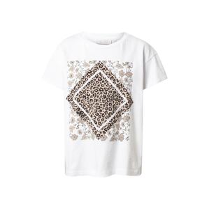 Rich & Royal T-Shirt  fehér / fekete / barna / világos bézs