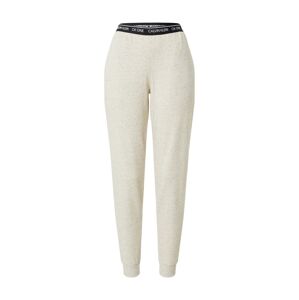 Calvin Klein Underwear Pizsama nadrágok  fekete / bézs melír / fehér