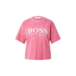 BOSS Casual Póló 'Evina'  világos-rózsaszín / fehér