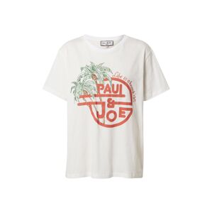 PAUL & JOE Shirt 'TAMBOURIN'  fehér / pasztellpiros / zöld