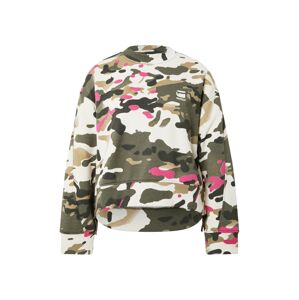 G-Star RAW Tréning póló  khaki / rózsaszín / fehér / fenyő