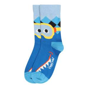 Happy Socks Zokni 'Shark'  kék / világoskék / sárga / narancs / fehér