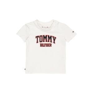 TOMMY HILFIGER Póló  dinnye / fekete / fehér