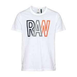 G-Star RAW Póló  fehér / narancs / tengerészkék / szürke