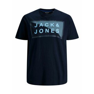 Jack & Jones Plus Póló  tengerészkék / világoskék