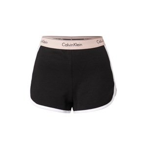 Calvin Klein Underwear Lounge Shorts  fekete / fáradt rózsaszín / fehér