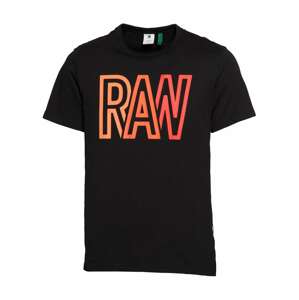 G-Star RAW Póló  fekete / narancs