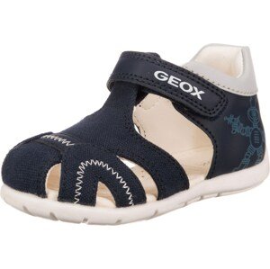GEOX Kids Nyitott cipők 'Elthan'  fehér / tengerészkék / galambkék