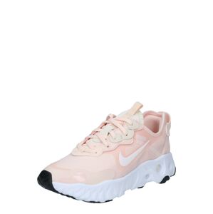Nike Sportswear Rövid szárú edzőcipők 'React Art 3'  lazac / rózsaszín / fehér