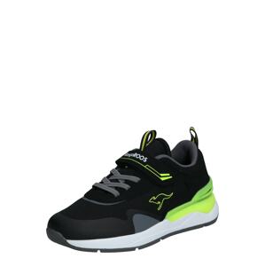 KangaROOS Sportcipő  szürke / neonzöld / fekete