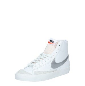Nike Sportswear Magas szárú edzőcipők 'BLAZER MID 77'  ezüst / fehér