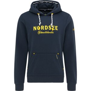 Schmuddelwedda Tréning póló 'Nordsee'  tengerészkék / sárga
