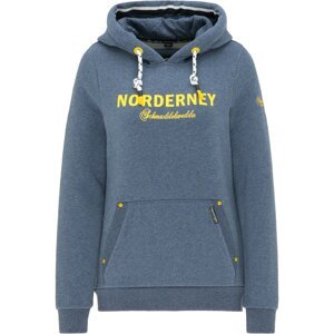 Schmuddelwedda Tréning póló 'Norderney'  kék melír / sárga