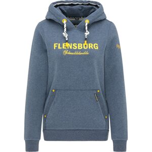 Schmuddelwedda Tréning póló 'Flensburg'  kék melír / sárga