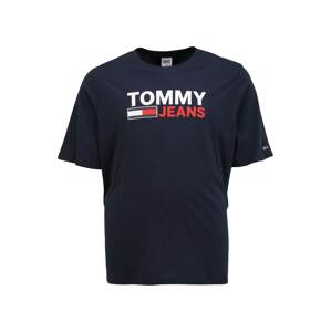 Tommy Jeans Plus Póló  tengerészkék / fehér / gránátalma