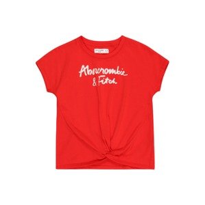 Abercrombie & Fitch Póló 'SHINE TWIST'  piros / fehér