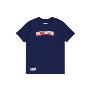 Abercrombie & Fitch Póló 'SUPERMAN'  tengerészkék / fehér / világospiros