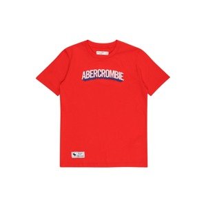 Abercrombie & Fitch Póló 'SUPERMAN'  piros / tengerészkék / világosszürke