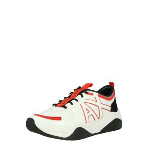 ARMANI EXCHANGE Rövid szárú edzőcipők  fehér / fekete / piros