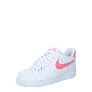 Nike Sportswear Rövid szárú edzőcipők 'Air Force 1'  fehér / neon-rózsaszín
