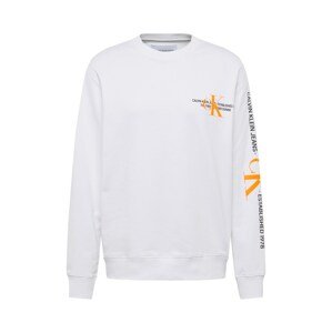 Calvin Klein Jeans Tréning póló  fehér / fekete / narancs