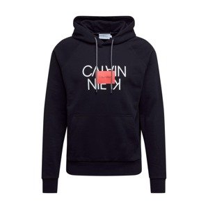 Calvin Klein Tréning póló 'TEXT REVERSED HOODIE'  fekete