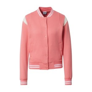 Urban Classics Tréning dzseki  krém / világos-rózsaszín / fehér