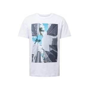 SELECTED HOMME T-Shirt  fehér / világoskék / sötétszürke