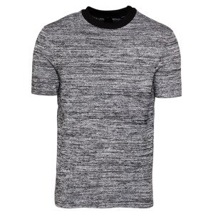 River Island Shirt 'SPACEDYE'  fekete / fehér