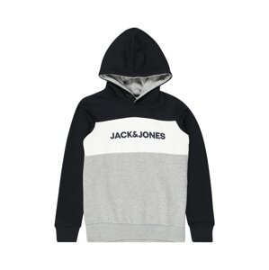 Jack & Jones Junior Tréning póló  tengerészkék / szürke melír / fehér