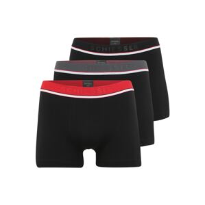 SCHIESSER Boxeralsók  fekete / piros / szürke