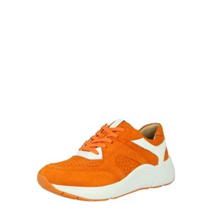 CAPRICE Rövid szárú edzőcipők 'CAPRICE'  természetes fehér / sötét narancssárga