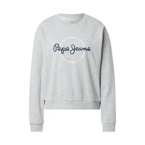 Pepe Jeans Tréning póló 'BLANCA'  szürke melír / tengerészkék / fehér