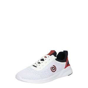 bugatti Rövid szárú edzőcipők  fehér / fekete / piros