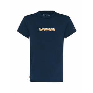 BLUE EFFECT Póló 'Supervision'  tengerészkék / fehér / narancs