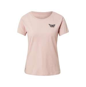 mazine Póló 'Dixie'  pasztell-rózsaszín / fekete