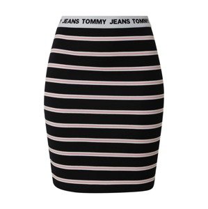 Tommy Jeans Szoknyák  fekete / világosszürke / rózsaszín