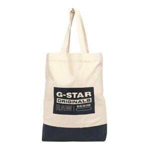 G-Star RAW Shopper táska  ekrü / tengerészkék