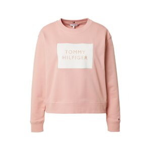 TOMMY HILFIGER Tréning póló  fáradt rózsaszín / fehér / tengerészkék / piros