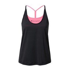 Champion Authentic Athletic Apparel Sport top  fekete / neon-rózsaszín