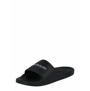 Calvin Klein Swimwear Nyitott cipők 'ONE MOLD SLIDE'  fekete / fehér