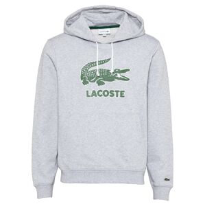 LACOSTE Tréning póló  szürke melír / fűzöld / fehér