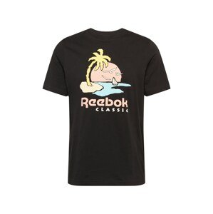 Reebok Classic Póló  fekete / púder / pasztellzöld / világoskék