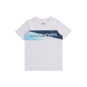 Jack & Jones Junior Póló 'JENSON'  fehér / tengerészkék / kék
